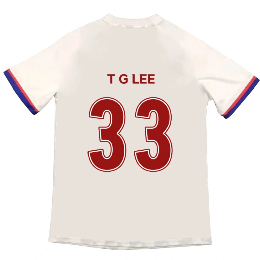Danxen Hombre Camiseta Taek-Geun Lee #33 Blanquecino Rojo 2ª Equipación 2025/26 La Camisa México