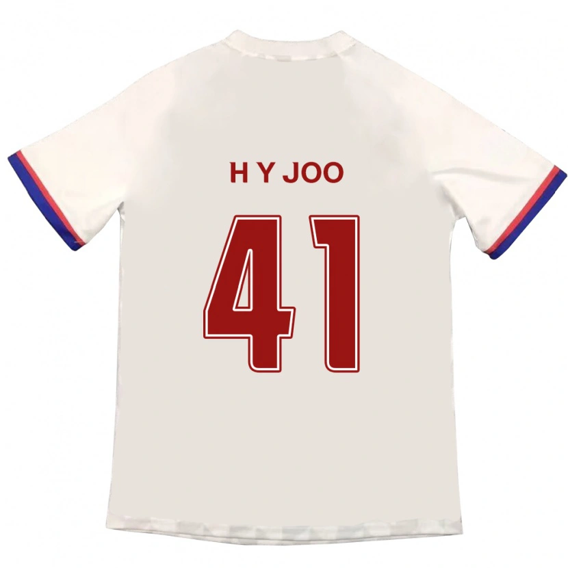 Danxen Hombre Camiseta Ho-Yeon Joo #41 Azul Real Rojo 2ª Equipación 2025/26 La Camisa México