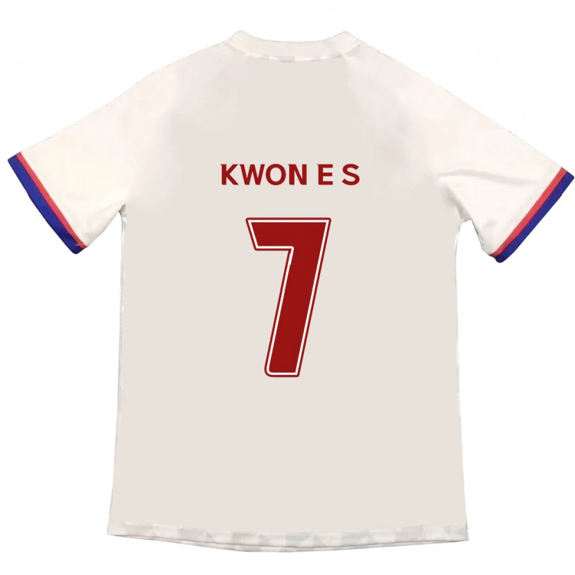 Danxen Hombre Camiseta Kwon Eun-Som #7 Blanquecino Rojo 2ª Equipación 2025/26 La Camisa México