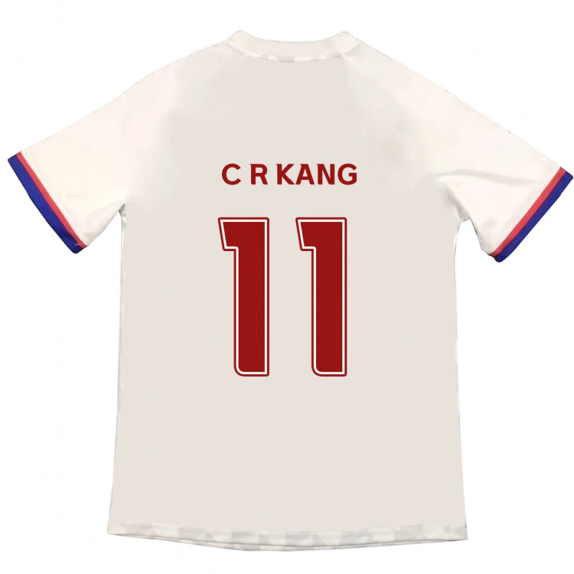 Danxen Hombre Camiseta Kang Chae-Rim #11 Azul Real Rojo 2ª Equipación 2025/26 La Camisa México