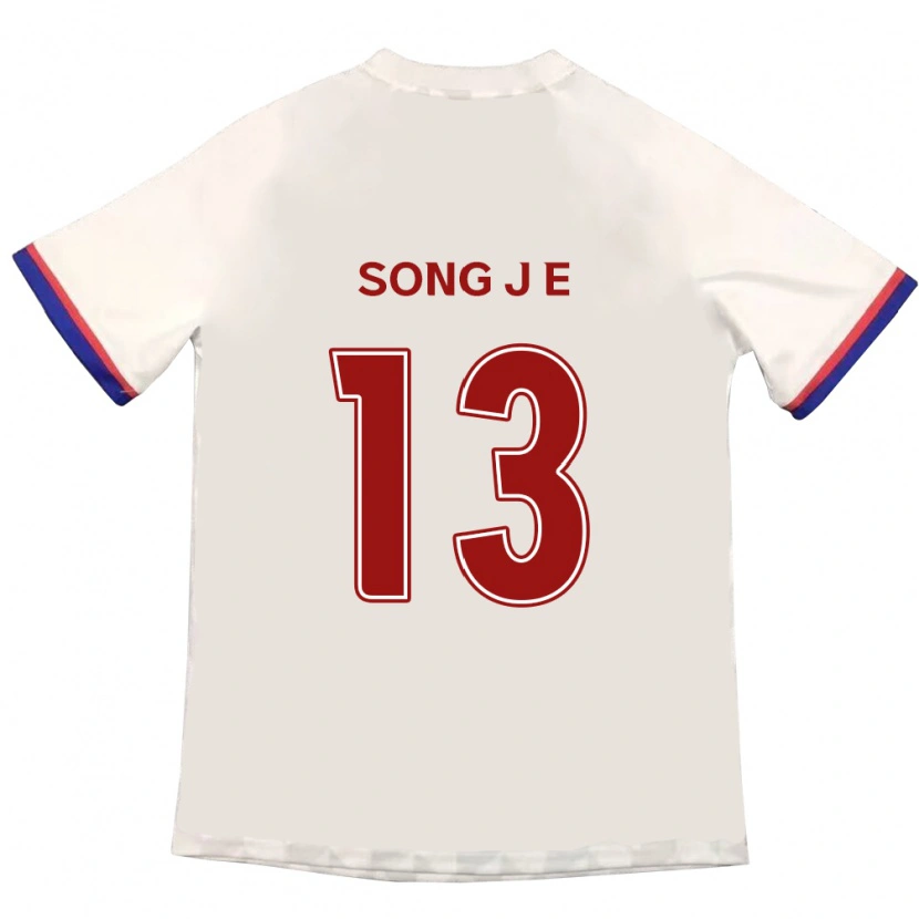 Danxen Hombre Camiseta Song Jae-Eun #13 Azul Real Rojo 2ª Equipación 2025/26 La Camisa México