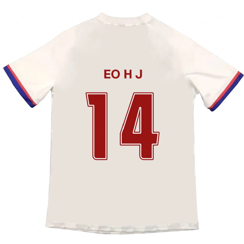 Danxen Hombre Camiseta Eo Hee-Jin #14 Azul Real Rojo 2ª Equipación 2025/26 La Camisa México