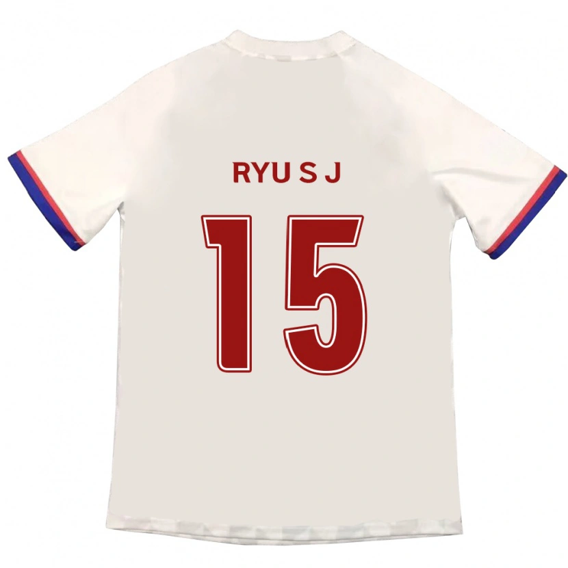Danxen Hombre Camiseta Ryu Soo-Jung #15 Azul Real Rojo 2ª Equipación 2025/26 La Camisa México