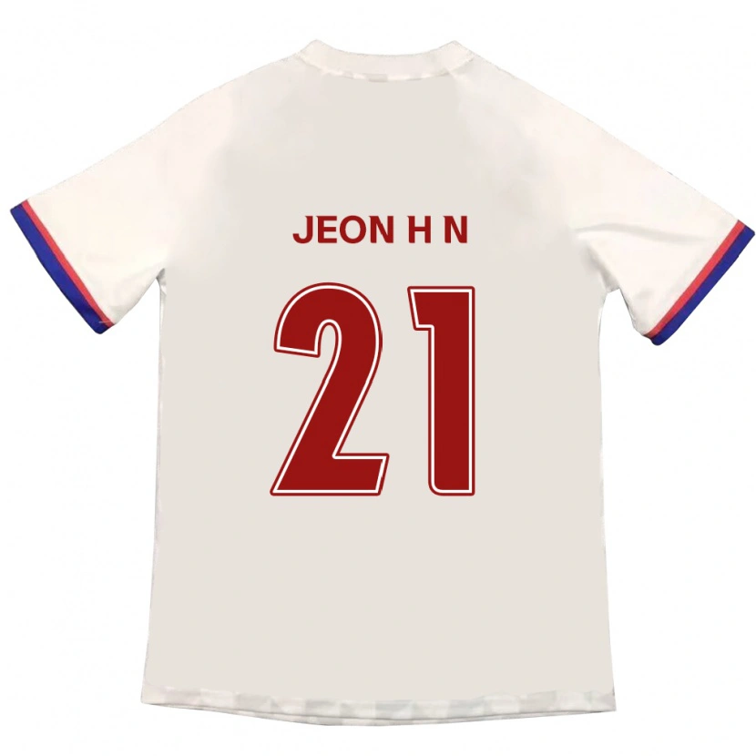 Danxen Hombre Camiseta Jeon Ha-Neul #21 Azul Real Rojo 2ª Equipación 2025/26 La Camisa México