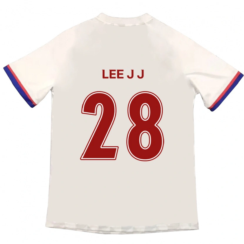 Danxen Hombre Camiseta Lee Jin-Joo #28 Blanquecino Rojo 2ª Equipación 2025/26 La Camisa México