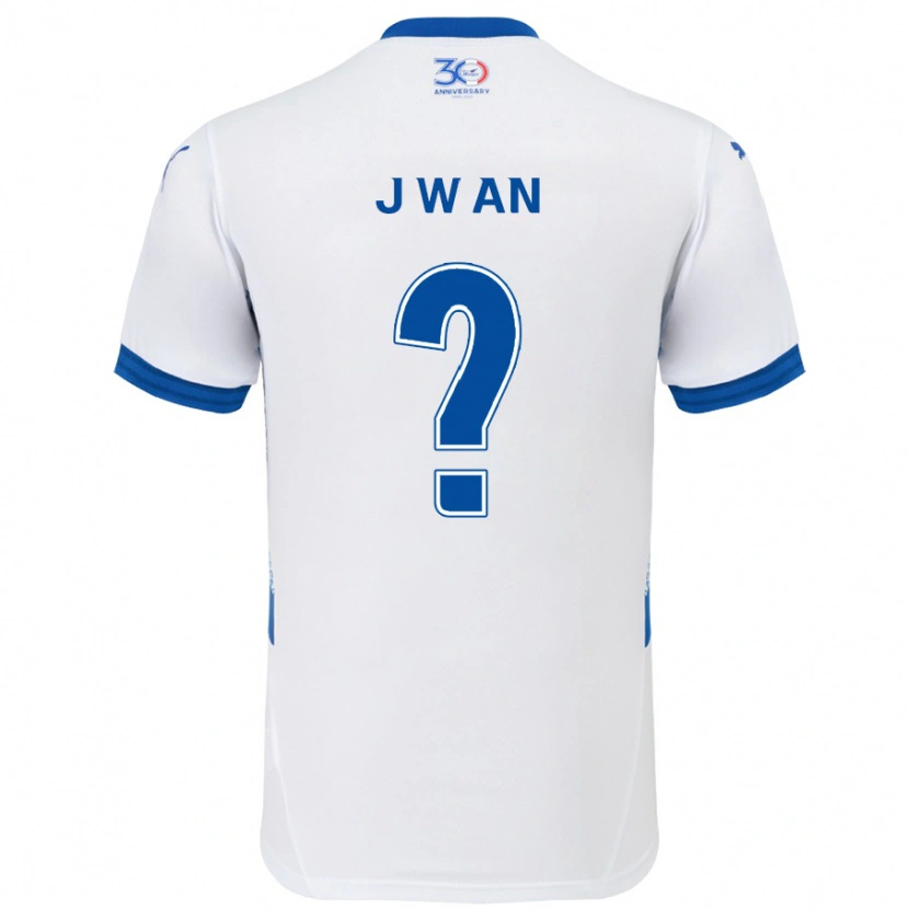 Danxen Hombre Camiseta Joo-Wan An #0 Azul Real Blanco 2ª Equipación 2025/26 La Camisa México