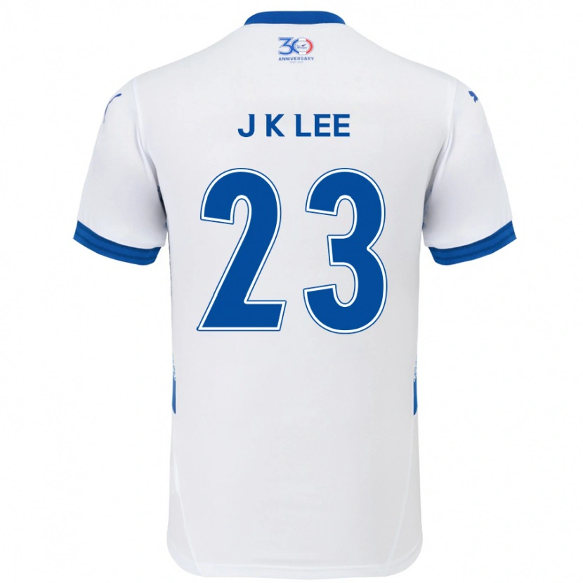 Danxen Hombre Camiseta Ki-Je Lee #23 Azul Real Blanco 2ª Equipación 2025/26 La Camisa México
