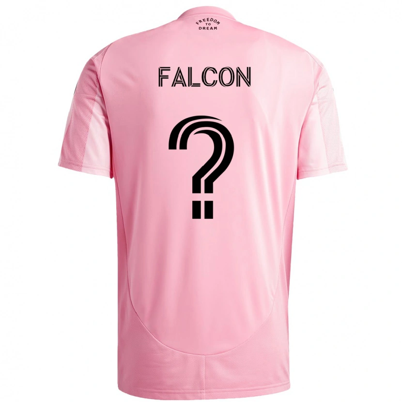 Danxen Mujer Camiseta Maximiliano Falcón #0 Negro Rosa 1ª Equipación 2025/26 La Camisa México