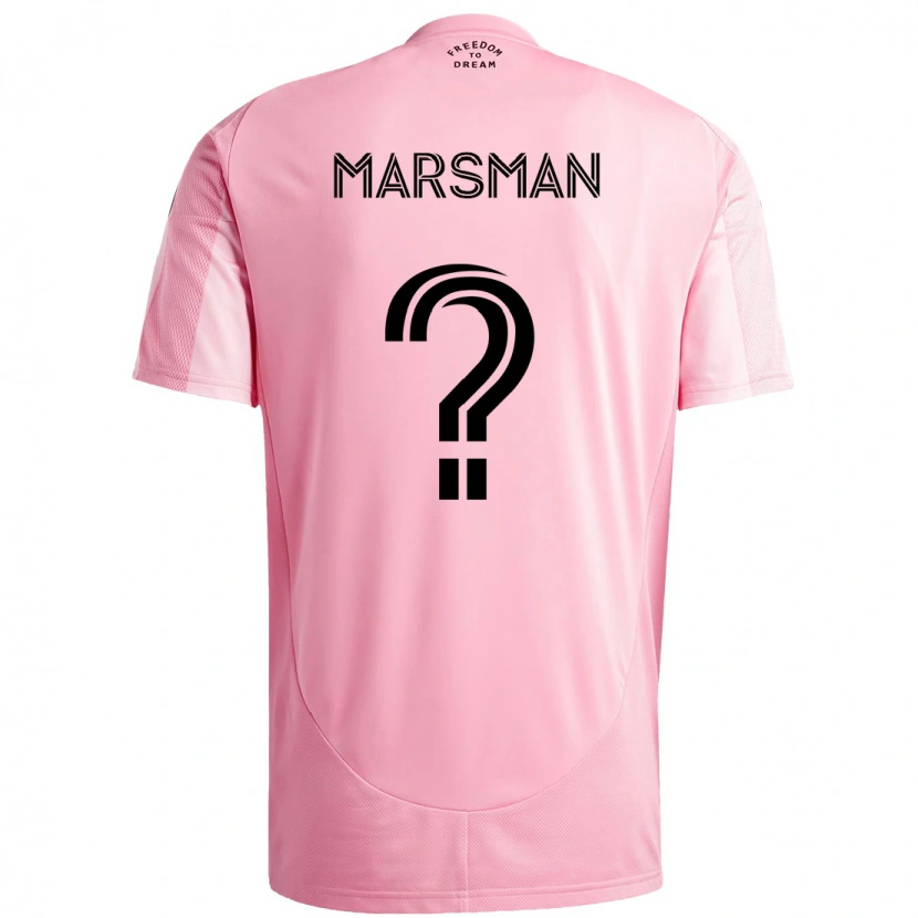Danxen Mujer Camiseta Nick Marsman #0 Negro Rosa 1ª Equipación 2025/26 La Camisa México