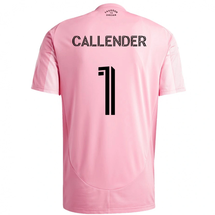 Danxen Mujer Camiseta Drake Callender #1 Negro Rosa 1ª Equipación 2025/26 La Camisa México