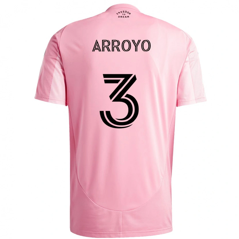 Danxen Mujer Camiseta Dixon Arroyo #3 Negro Rosa 1ª Equipación 2025/26 La Camisa México
