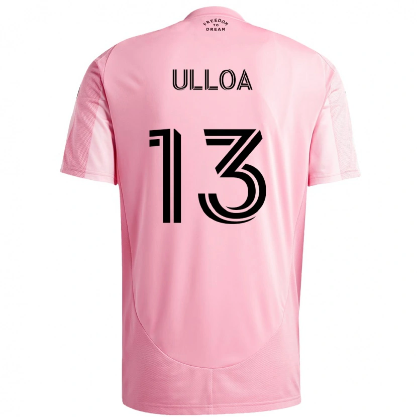 Danxen Mujer Camiseta Víctor Ulloa #13 Negro Rosa 1ª Equipación 2025/26 La Camisa México
