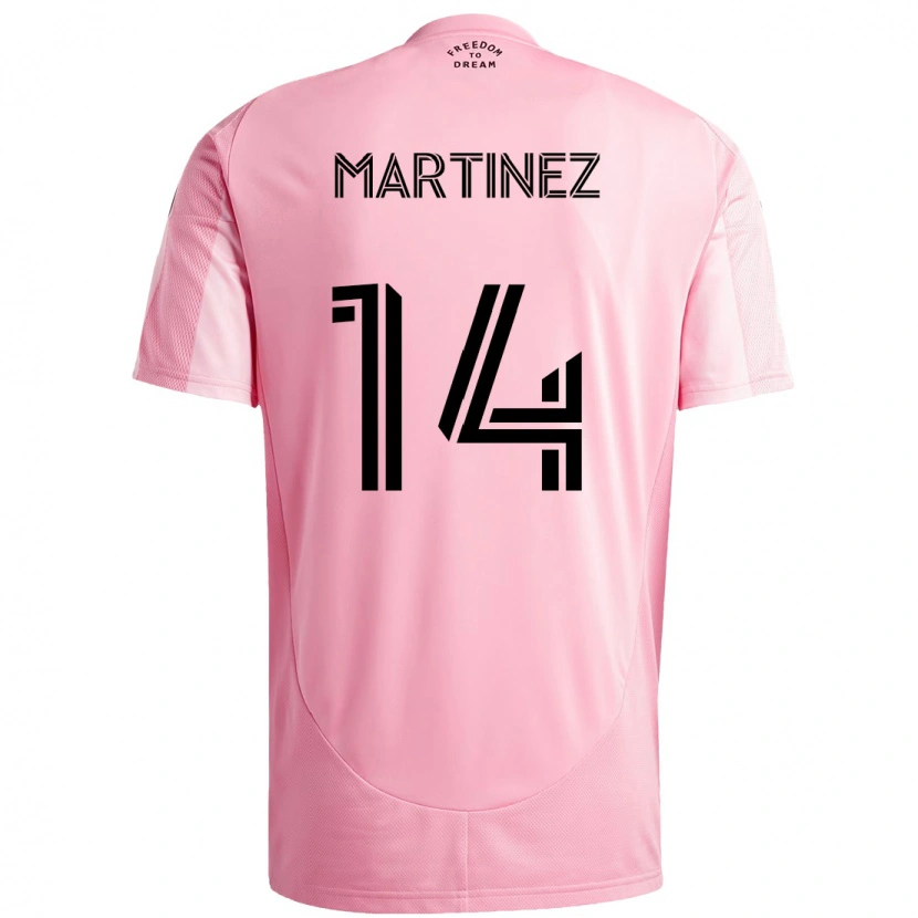Danxen Mujer Camiseta David Martínez #14 Negro Rosa 1ª Equipación 2025/26 La Camisa México
