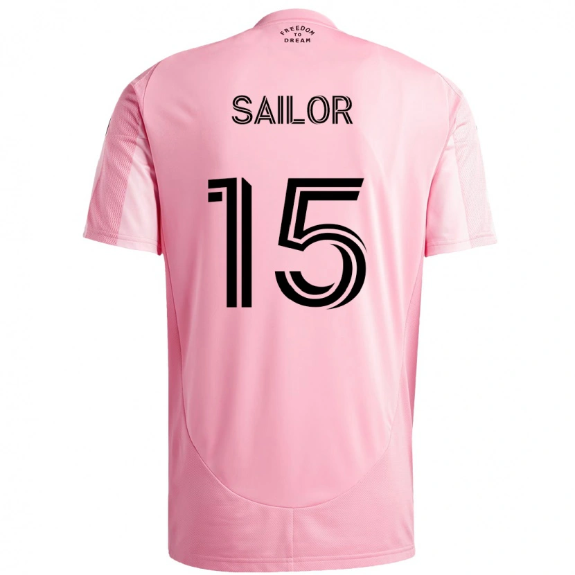 Danxen Mujer Camiseta Ryan Sailor #15 Negro Rosa 1ª Equipación 2025/26 La Camisa México
