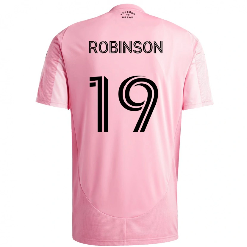 Danxen Mujer Camiseta Robbie Robinson #19 Negro Rosa 1ª Equipación 2025/26 La Camisa México