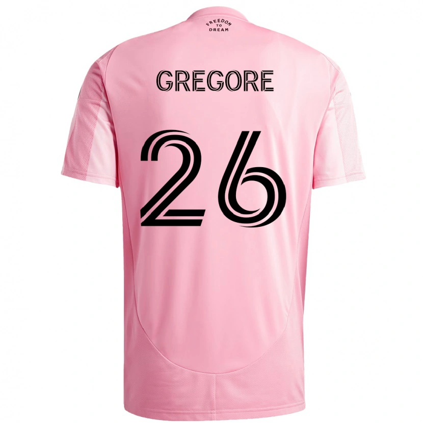 Danxen Mujer Camiseta Gregore #26 Negro Rosa 1ª Equipación 2025/26 La Camisa México