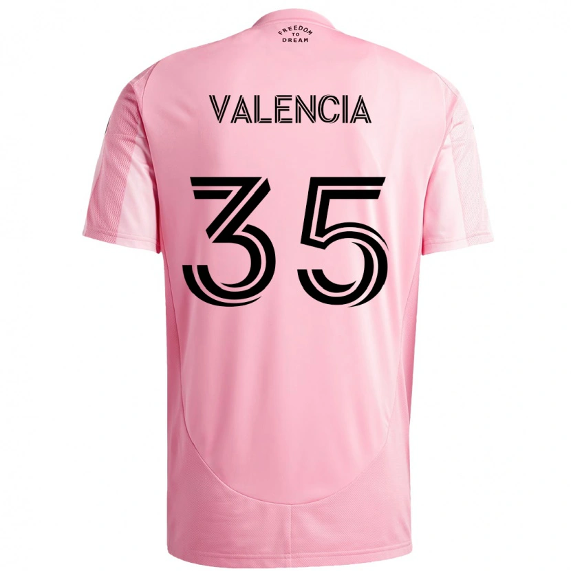 Danxen Mujer Camiseta Felipe Valencia #35 Negro Rosa 1ª Equipación 2025/26 La Camisa México
