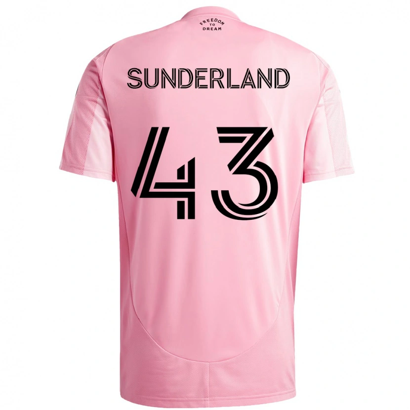 Danxen Mujer Camiseta Lawson Sunderland #43 Negro Rosa 1ª Equipación 2025/26 La Camisa México