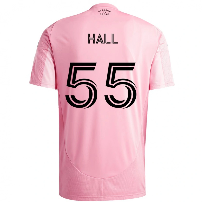 Danxen Mujer Camiseta Tyler Hall #55 Negro Rosa 1ª Equipación 2025/26 La Camisa México