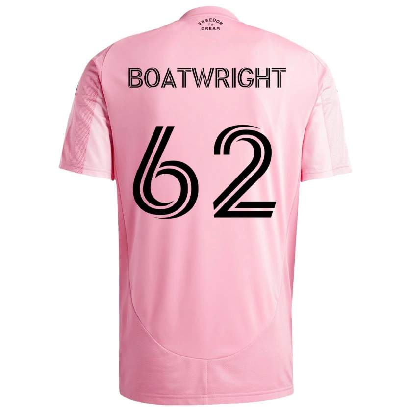 Danxen Mujer Camiseta Israel Boatwright #62 Negro Rosa 1ª Equipación 2025/26 La Camisa México