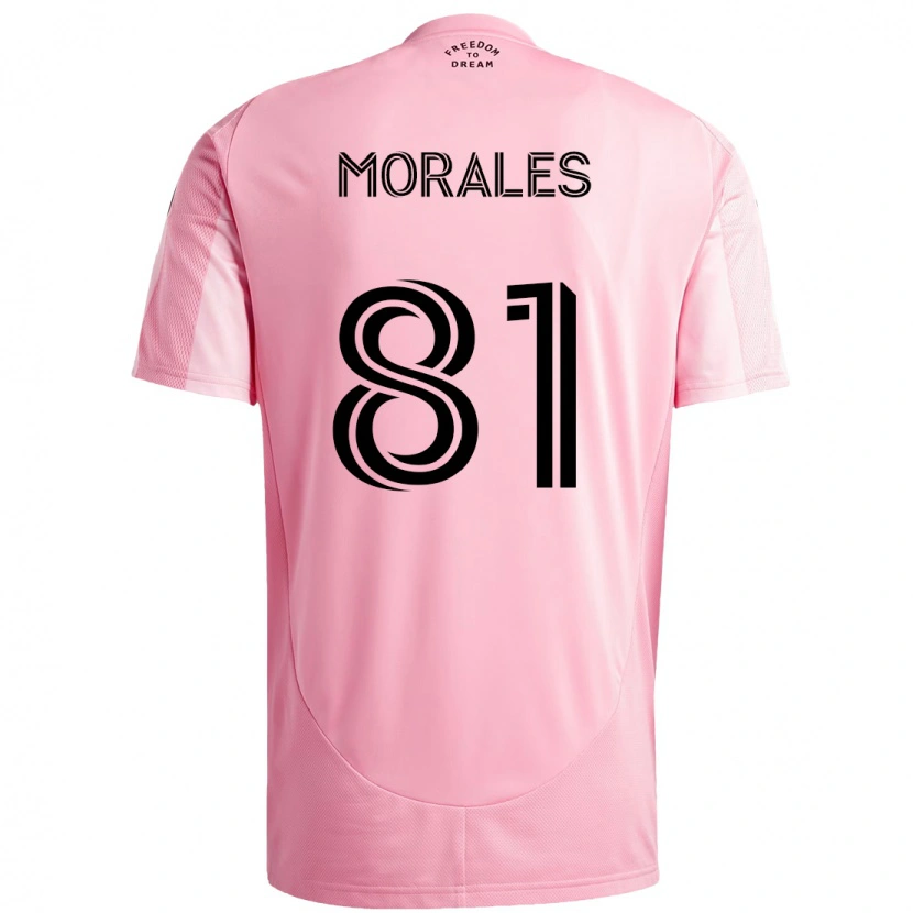 Danxen Mujer Camiseta Santiago Morales #81 Negro Rosa 1ª Equipación 2025/26 La Camisa México