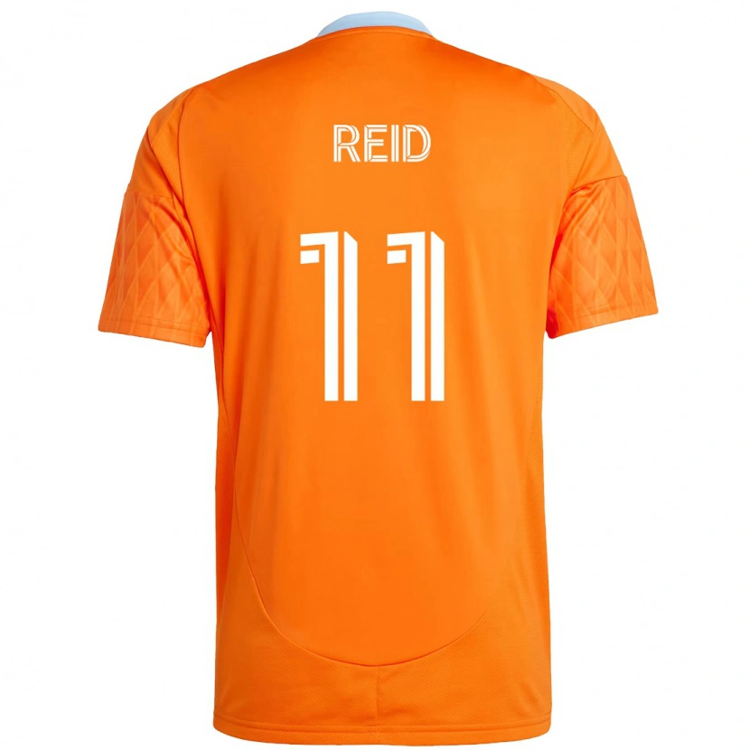 Danxen Mujer Camiseta Isaiah Reid #11 Naranja Blanco 1ª Equipación 2025/26 La Camisa México