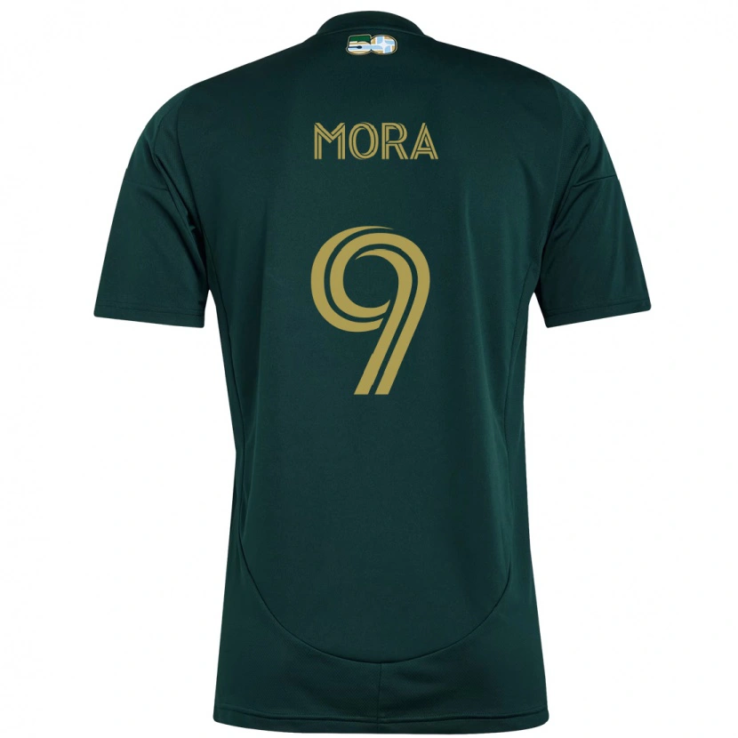 Danxen Mujer Camiseta Felipe Mora #9 Beige Verde 1ª Equipación 2025/26 La Camisa México