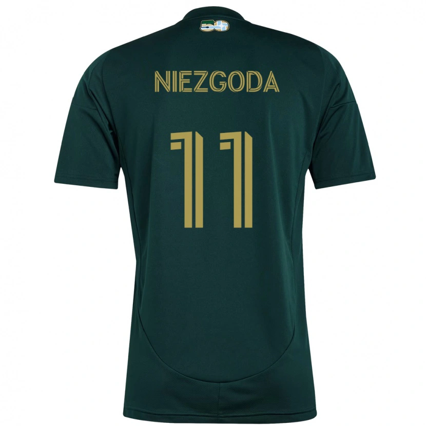 Danxen Mujer Camiseta Jaroslaw Niezgoda #11 Beige Verde 1ª Equipación 2025/26 La Camisa México