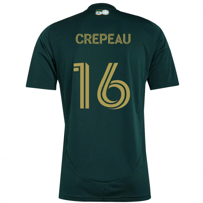 Danxen Mujer Camiseta Maxime Crépeau #16 Beige Verde 1ª Equipación 2025/26 La Camisa México