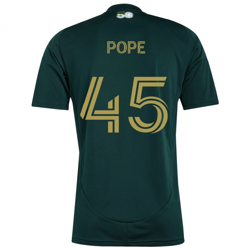 Danxen Mujer Camiseta Blake Pope #45 Beige Verde 1ª Equipación 2025/26 La Camisa México