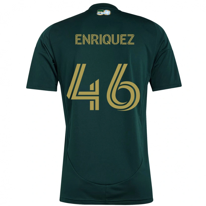 Danxen Mujer Camiseta Adolfo Enriquez #46 Beige Verde 1ª Equipación 2025/26 La Camisa México