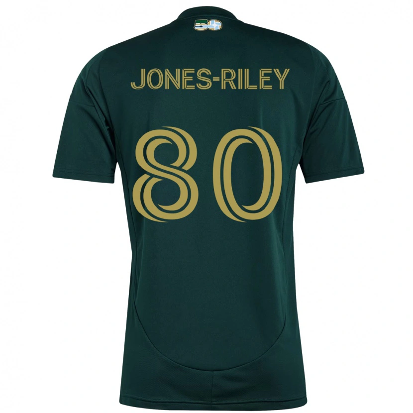 Danxen Mujer Camiseta Jaden Jones-Riley #80 Beige Verde 1ª Equipación 2025/26 La Camisa México