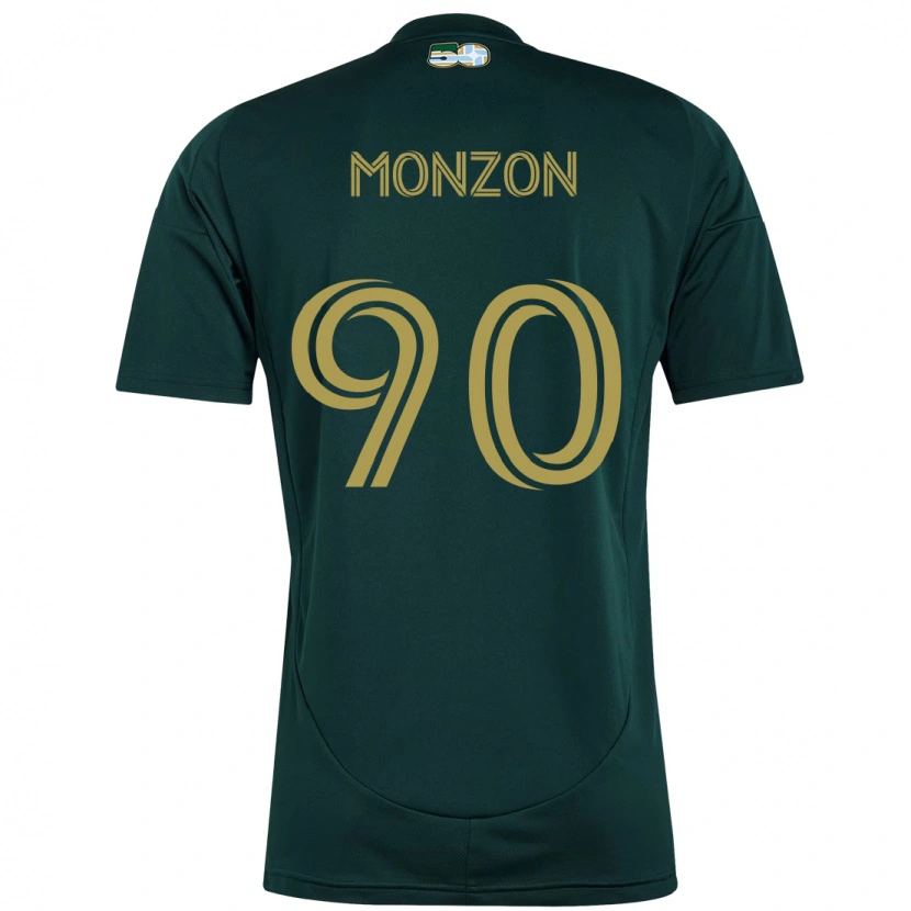 Danxen Mujer Camiseta Florián Monzón #90 Beige Verde 1ª Equipación 2025/26 La Camisa México