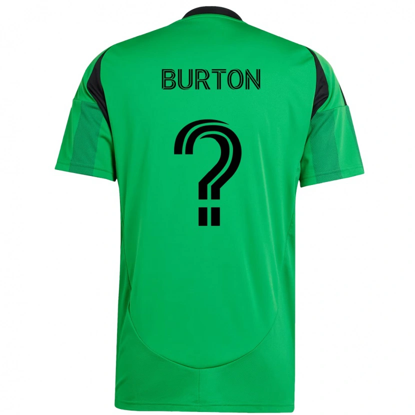 Danxen Mujer Camiseta Micah Burton #0 Verde Negro 1ª Equipación 2025/26 La Camisa México