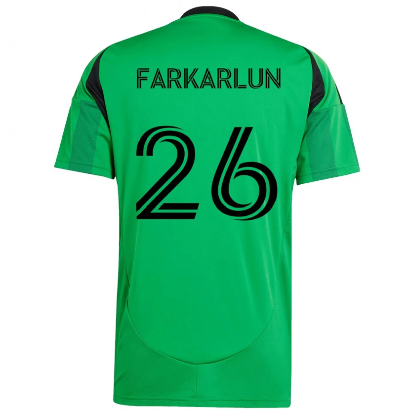 Danxen Mujer Camiseta Jimmy Farkarlun #26 Blanco Verde 1ª Equipación 2025/26 La Camisa México