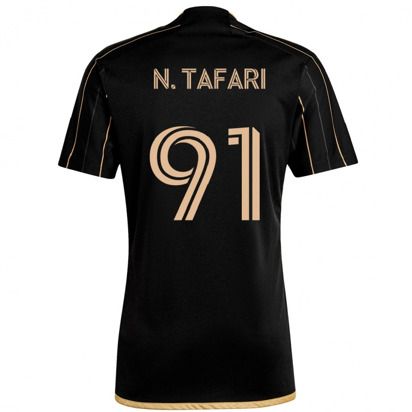 Danxen Mujer Camiseta Nkosi Tafari #91 Negro Marrón 1ª Equipación 2025/26 La Camisa México
