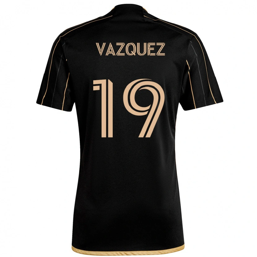 Danxen Mujer Camiseta Favian Vazquez #19 Blanco Marrón 1ª Equipación 2025/26 La Camisa México
