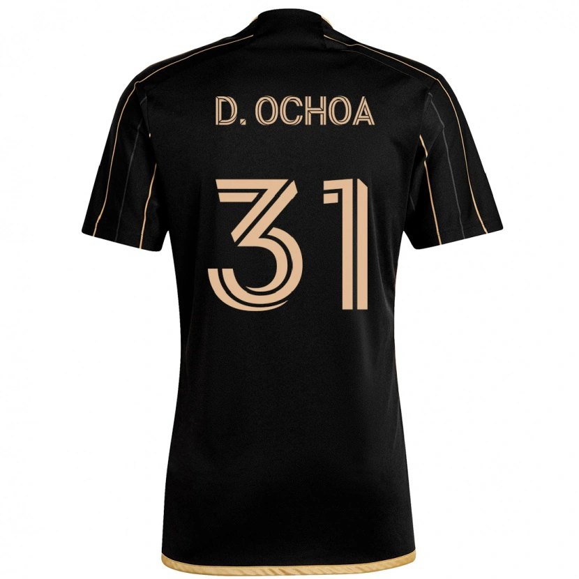 Danxen Mujer Camiseta David Ochoa #31 Blanco Marrón 1ª Equipación 2025/26 La Camisa México
