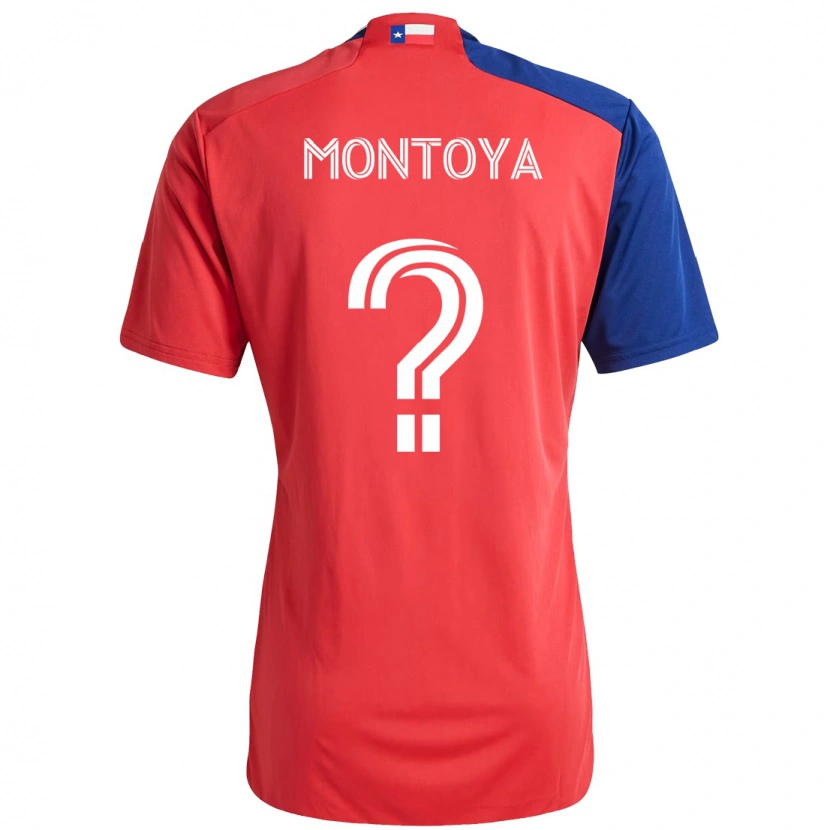 Danxen Mujer Camiseta Nicolás Montoya #0 Azul Claro Rojo 1ª Equipación 2025/26 La Camisa México