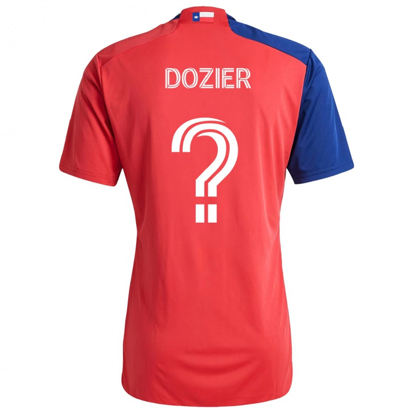 Danxen Mujer Camiseta Jonathon Dozier #0 Rojo Azul Marino 1ª Equipación 2025/26 La Camisa México