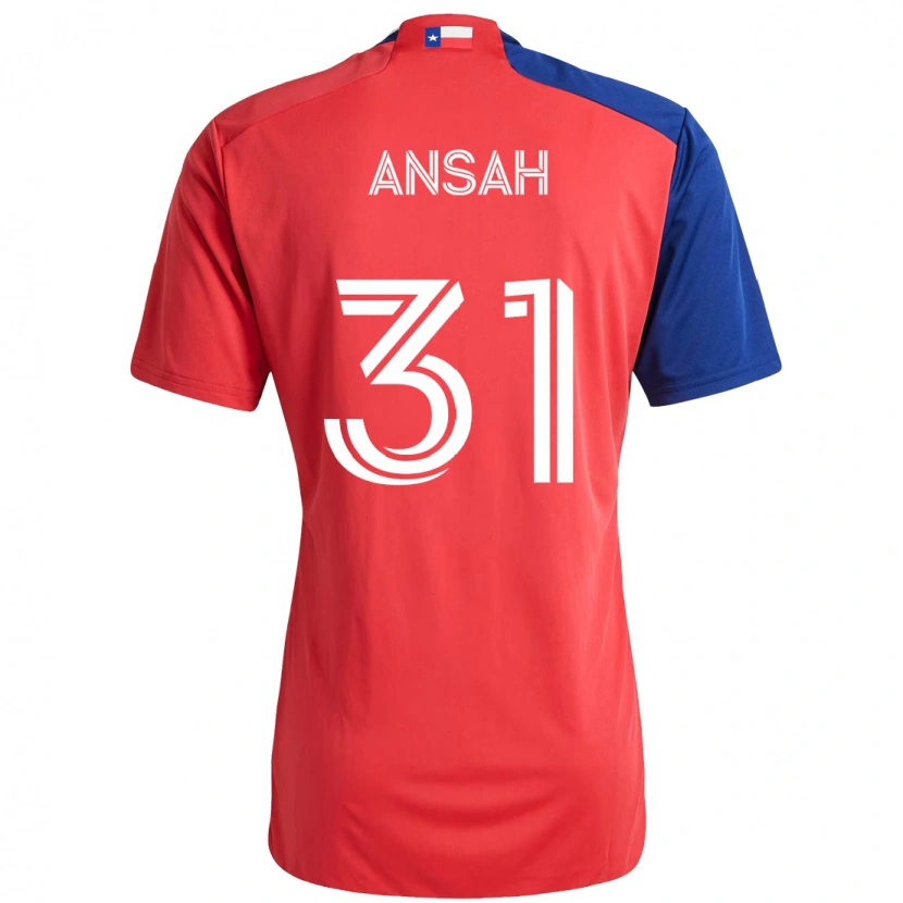 Danxen Mujer Camiseta Eugene Ansah #31 Azul Claro Rojo 1ª Equipación 2025/26 La Camisa México