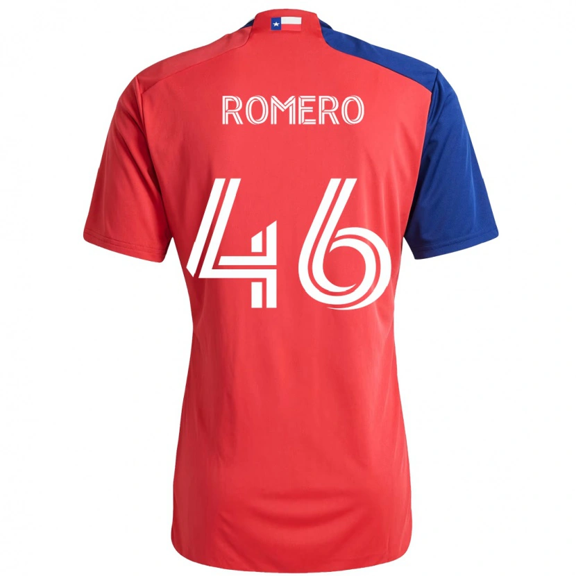 Danxen Mujer Camiseta Isaac Romero #46 Azul Claro Rojo 1ª Equipación 2025/26 La Camisa México