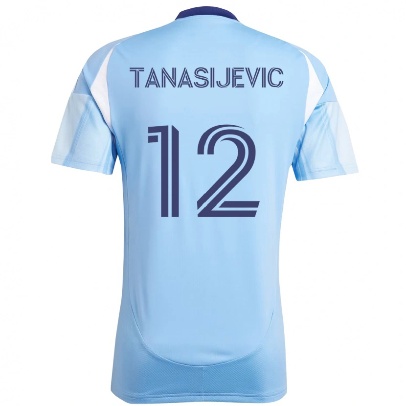 Danxen Mujer Camiseta Strahinja Tanasijević #12 Negro Azul Naranja 1ª Equipación 2025/26 La Camisa México