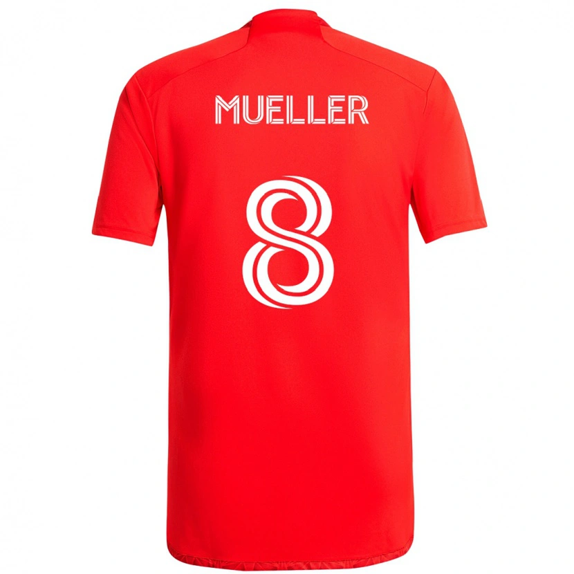 Danxen Mujer Camiseta Chris Mueller #8 Azul Celeste Claro Azul 1ª Equipación 2025/26 La Camisa México