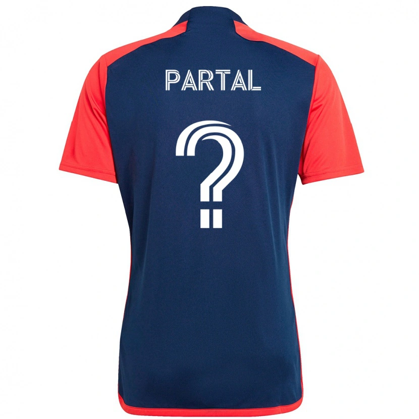Danxen Mujer Camiseta Joshua Partal #0 Azul Rojo 1ª Equipación 2025/26 La Camisa México