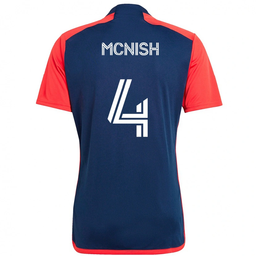 Danxen Mujer Camiseta Sheridan Mcnish #4 Azul Rojo 1ª Equipación 2025/26 La Camisa México