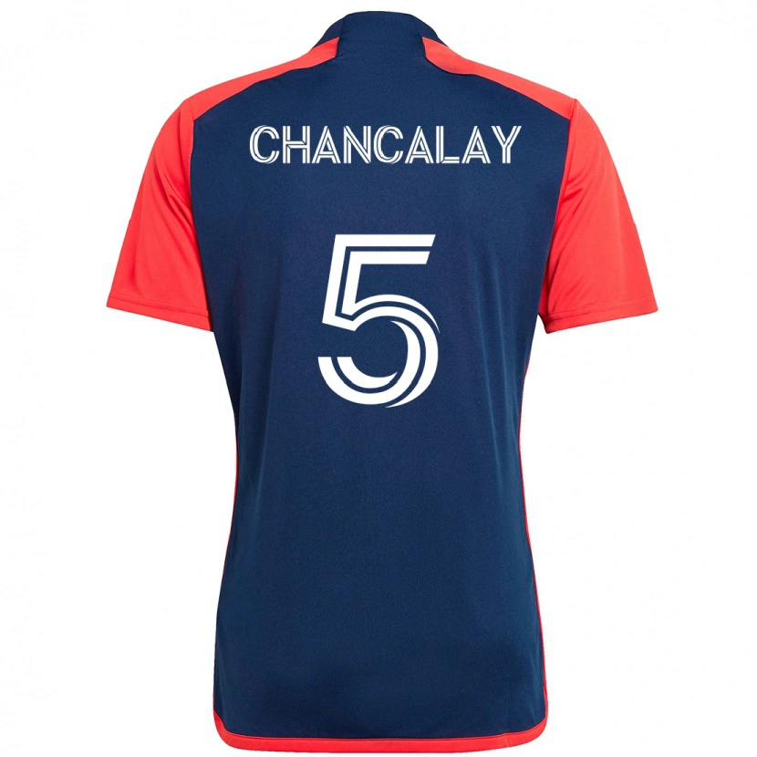 Danxen Mujer Camiseta Tomás Chancalay #5 Azul Rojo 1ª Equipación 2025/26 La Camisa México