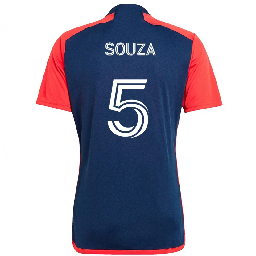 Danxen Mujer Camiseta Victor Souza #5 Azul Rojo 1ª Equipación 2025/26 La Camisa México