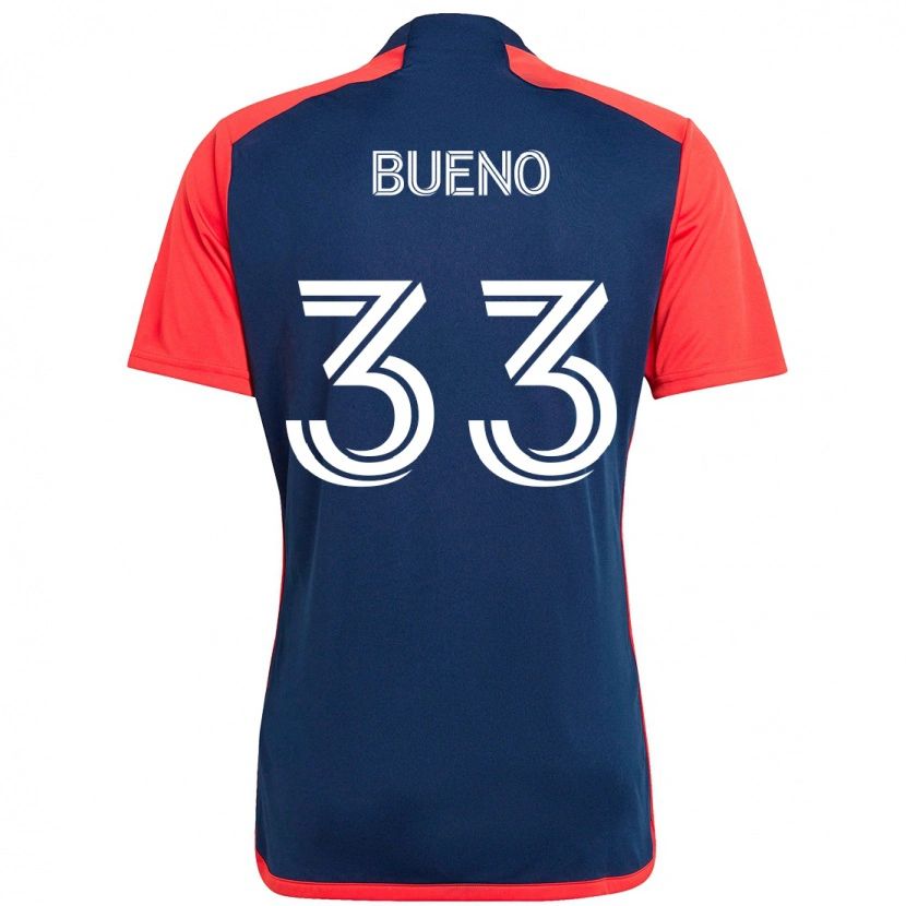 Danxen Mujer Camiseta Brandonn Bueno #33 Azul Rojo 1ª Equipación 2025/26 La Camisa México