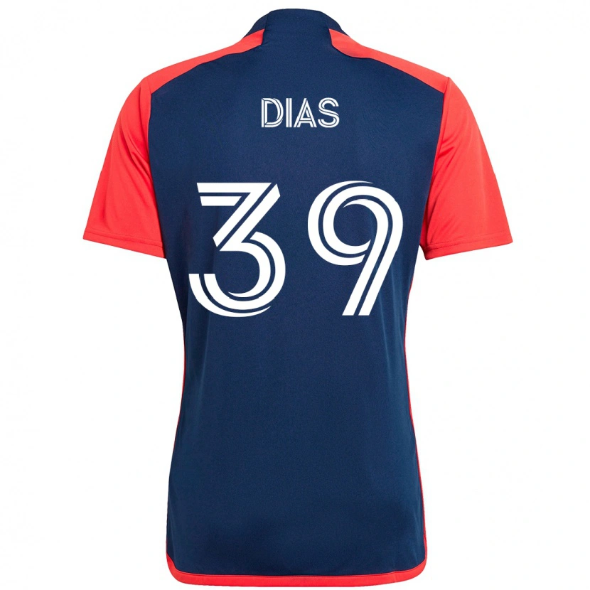 Danxen Mujer Camiseta Marcos Dias #39 Azul Rojo 1ª Equipación 2025/26 La Camisa México